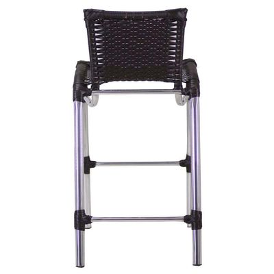 Banqueta Alumínio Fortaleza Alta Para Balcão Trama Original Tabaco