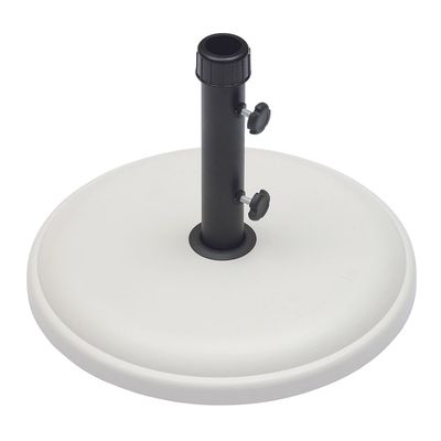 Base para Ombrellone Redonda de Concreto Expandido 25kg Branca Único