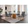Conjunto Mesa Olímpia 90cm Em Mdf 4 Cadeiras Liz Moderna Lin.grafite/off White/imbuia