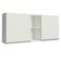 Armário Aéreo 150 Cm 2 Portas E 2 Nichos Branco Branco