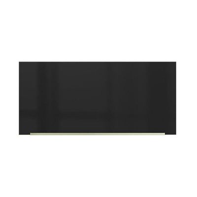 Armário Aéreo 70 Cm 1 Porta Branco/preto Lux Branco/preto