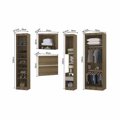 Quarto De Solteiro Com Guarda Roupas E Mesa De Cabeceira Paris Luciane Móveis Avelã Pf Com Cinammo