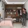 Quarto De Solteiro Com Guarda Roupas Mesa De Cabeceira E Nicho Paris Luciane Móveis Avelã Pf Com B