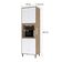 Paneleiro 70cm Nicho Para Microondas 4 Portas 2 Prateleiras