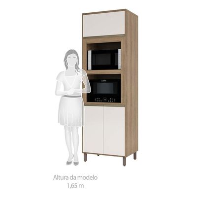 Paneleiro 70cm Duplo Nicho 2 Portas 1 Porta Basculante 1pt
