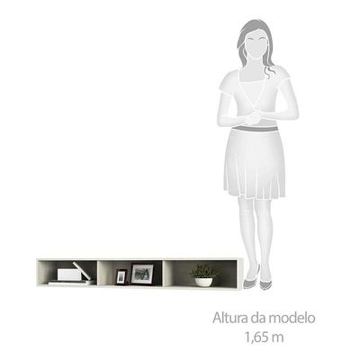 Nicho Aéreo Para Ponte Modulado 145cm Prime Plus Crema