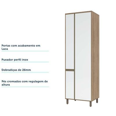 Paneleiro Especial 70cm 3 Portas 3 Prateleira C/Despenseira