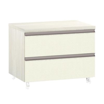 Mesa De Cabeceira Prime Plus 60 Cm Legno Crema Com Kashmir