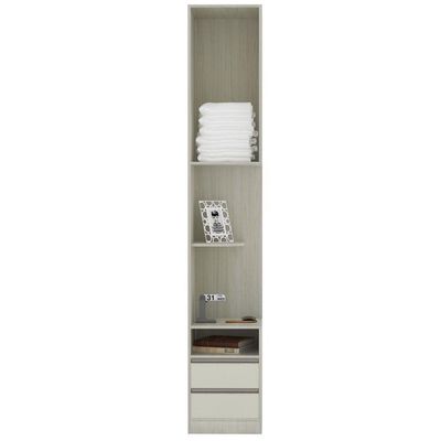 Mesa De Cabeceira Esquerdo Prime Plus Legno Crema C/ Kashmir