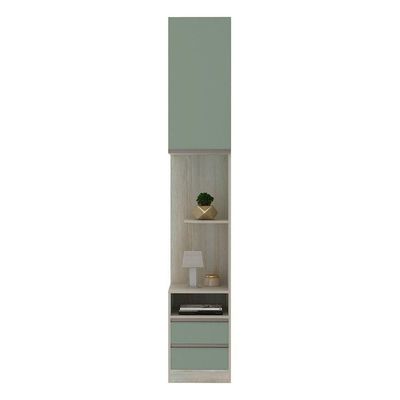 Mesa De Cabeceira Direito 2 Gavetas Prime Plus Verde Jade