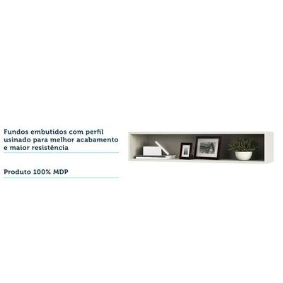 Nicho Aéreo Para Ponte Modulado 97cm Prime Legno Crema