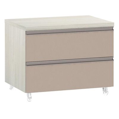 Mesa De Cabeceira Prime Plus 60 Cm Legno Crema Com Connect
