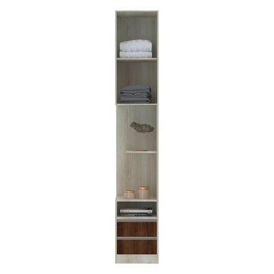Mesa De Cabeceira Direito Prime Plus Legno Crema C/ Dourado