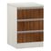Mesa De Cabeceira 3 Gavetas 40Cm Estrutura Legno Crema Prime