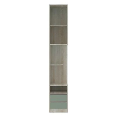 Mesa De Cabeceira Esquerdo 2 Gavetas Prime Plus Verde Jade