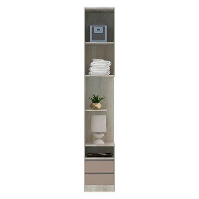 Mesa De Cabeceira Esquerdo Prime Plus Legno Crema C/ Connect