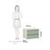 Mesa De Cabeceira 2 Gavetas Prime Plus 60 Cm Verde Jade
