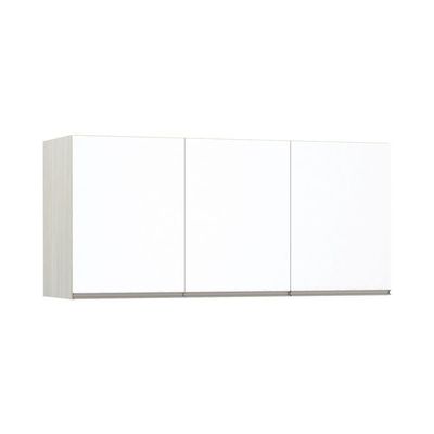 Maleiro Ponte Casal 3 Portas 145Cm Crema Com Branco Mat