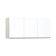 Maleiro Ponte Casal 3 Portas 145Cm Crema Com Branco Mat