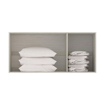 Maleiro Ponte Casal 3 Portas 145Cm Crema Com Branco Mat