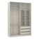 Guarda-roupa Solteiro 4 Portas Legno Crema Com Connect