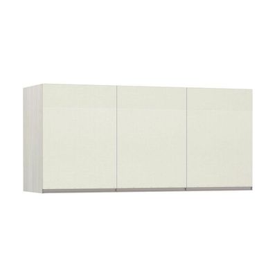 Maleiro Ponte Casal 3 Portas Plus 145 Cm Crema Com Kashmir