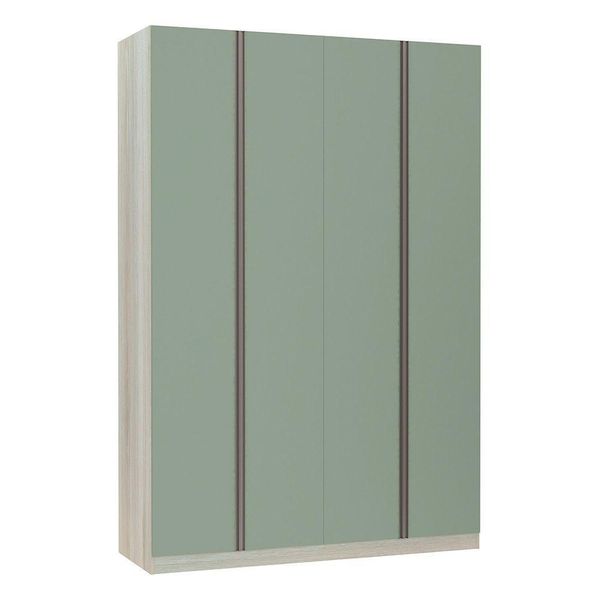 Guarda-roupa Solteiro 4 Portas 160 Cm Verde Jade