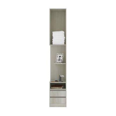 Mesa De Cabeceira Direito 2 Gavetas Prime Plus Legno Crema