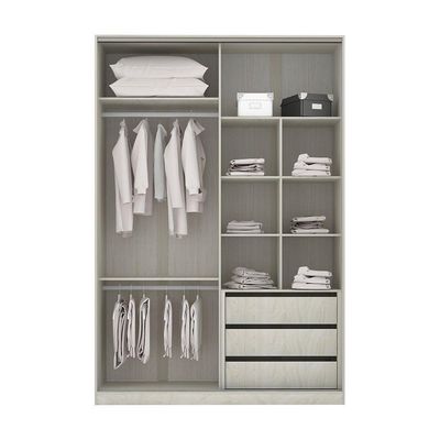 Guarda-roupa Solteiro 2 Portas De Correr 160 Cm Legno Crema