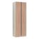 Guarda-roupa Solteiro 2 Portas 80 Cm Legno Crema Com Cumaru