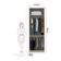 Guarda-roupa Solteiro 2 Portas 80 Cm Legno Crema Com Cumaru