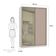 Guarda-roupa 2 Portas De Correr 8 Cm Crema Com Connect