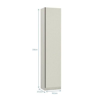 Guarda-Roupa Sapateira 50Cm Prime Plus Legno Crema C/ Kashmi