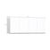 Maleiro Casal 4 Portas Plus 165 Cm Crema Com Branco Mat