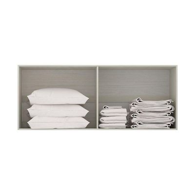 Maleiro Casal 4 Portas Plus 165 Cm Crema Com Branco Mat