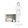 Maleiro Closet Ponte Solteiro 97cm Prime Plus Legno Crema