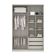 Guarda-roupa 4 Portas 160 Cm Legno Crema Com Branco Mat