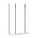 Guarda-roupa 4 Portas 160 Cm Legno Crema Com Branco Mat