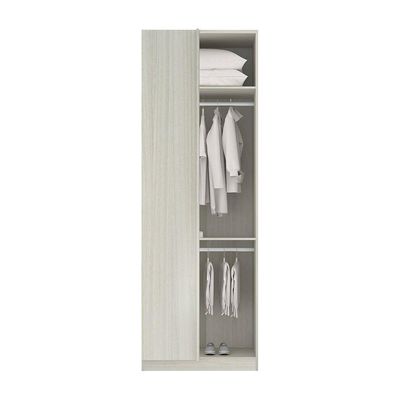 Guarda-roupa Canto Com Espelho 80cm Legno Crema