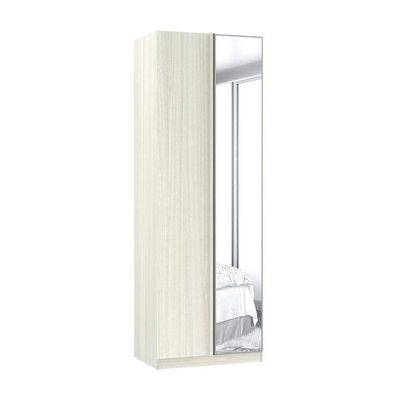Guarda-roupa Canto Com Espelho 80cm Legno Crema