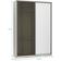 Guarda-roupa 2 Portas De Correr 8 Cm Crema Com Branco Mat