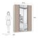 Guarda-roupa 4 Portas 160 Cm Legno Crema Com Connect