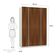 Guarda-roupa 4 Portas 160Cm Crema Com Nogueira Dourado