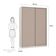 Guarda-roupa 2 Portas De Correr 160Cm Crema Com Connect