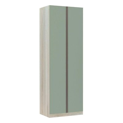 Guarda-roupa 2 Portas 80 Cm Legno Crema Com Verde Jade