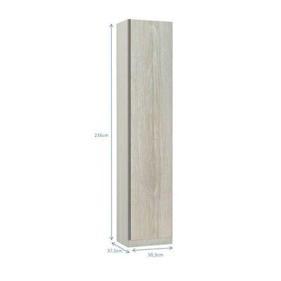 Guarda-Roupa 1 Porta Sapateira 50Cm Prime Plus Legno Crema