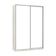 Guarda-roupa 2 Portas De Correr 160Cm Crema Com Branco Mat