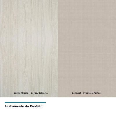 Guarda-roupa 1 Porta 25cm Legno Crema Com Connect