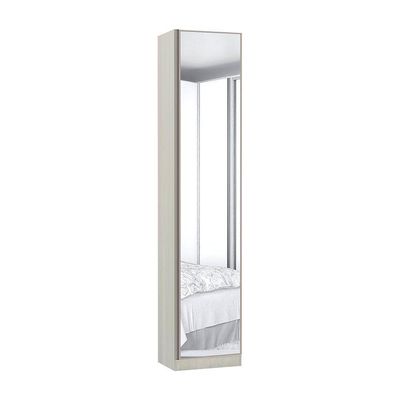 Guarda-Roupa 1 Porta Com Espelho 50Cm Prime Plus Legno Crema
