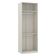 Guarda-roupa 2 Portas 80 Cm Crema Com Nogueira Dourado